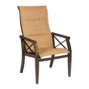Andover Padded Sling High Back Dining Arm Chair