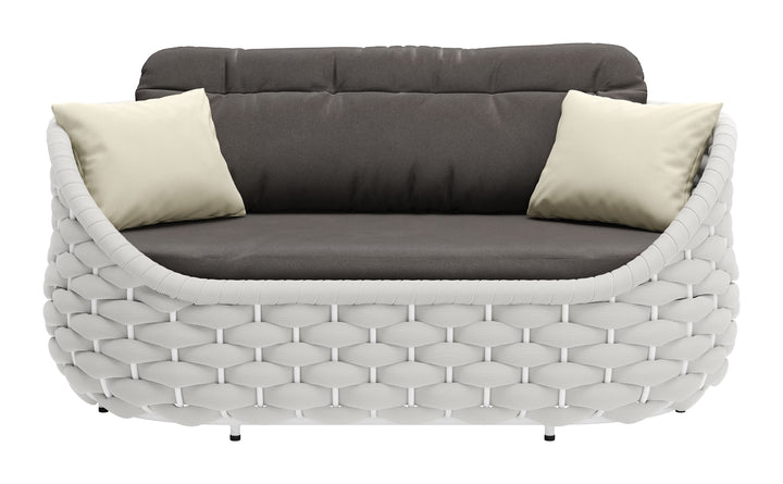 Coral Reef Loveseat Gray