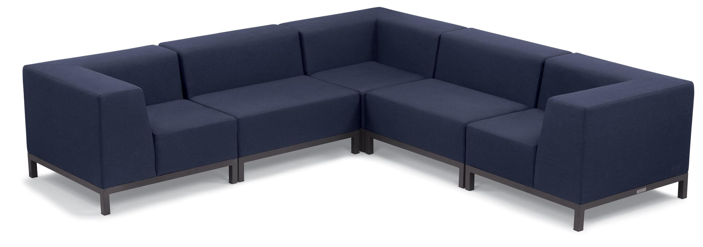 Koral 5-Piece Modular L-Shape Sectional - Spectrum Indigo Upholstery