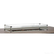 '-Berlin Gardens-12" x 42" Rectangular Glass Wind Guard-Pangaea Patio