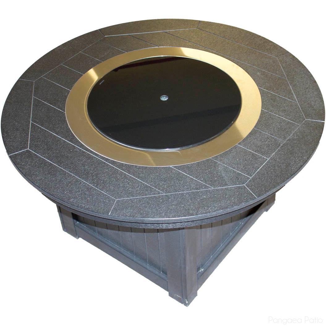 '-Berlin Gardens-20" Round Black Glass Burner Cover-Pangaea Patio