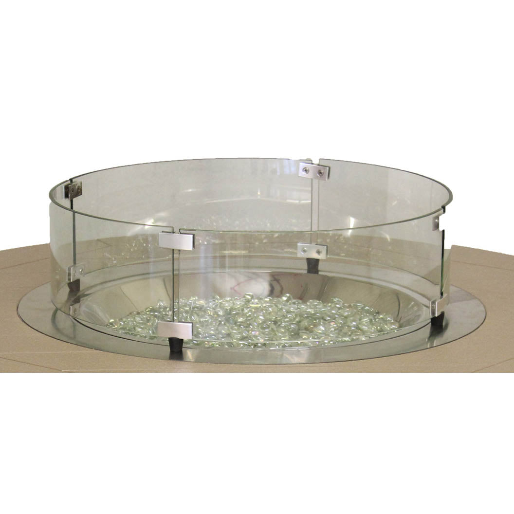 BGRGWG723-Berlin Gardens-20" Round Glass Wind Guard-Pangaea Patio