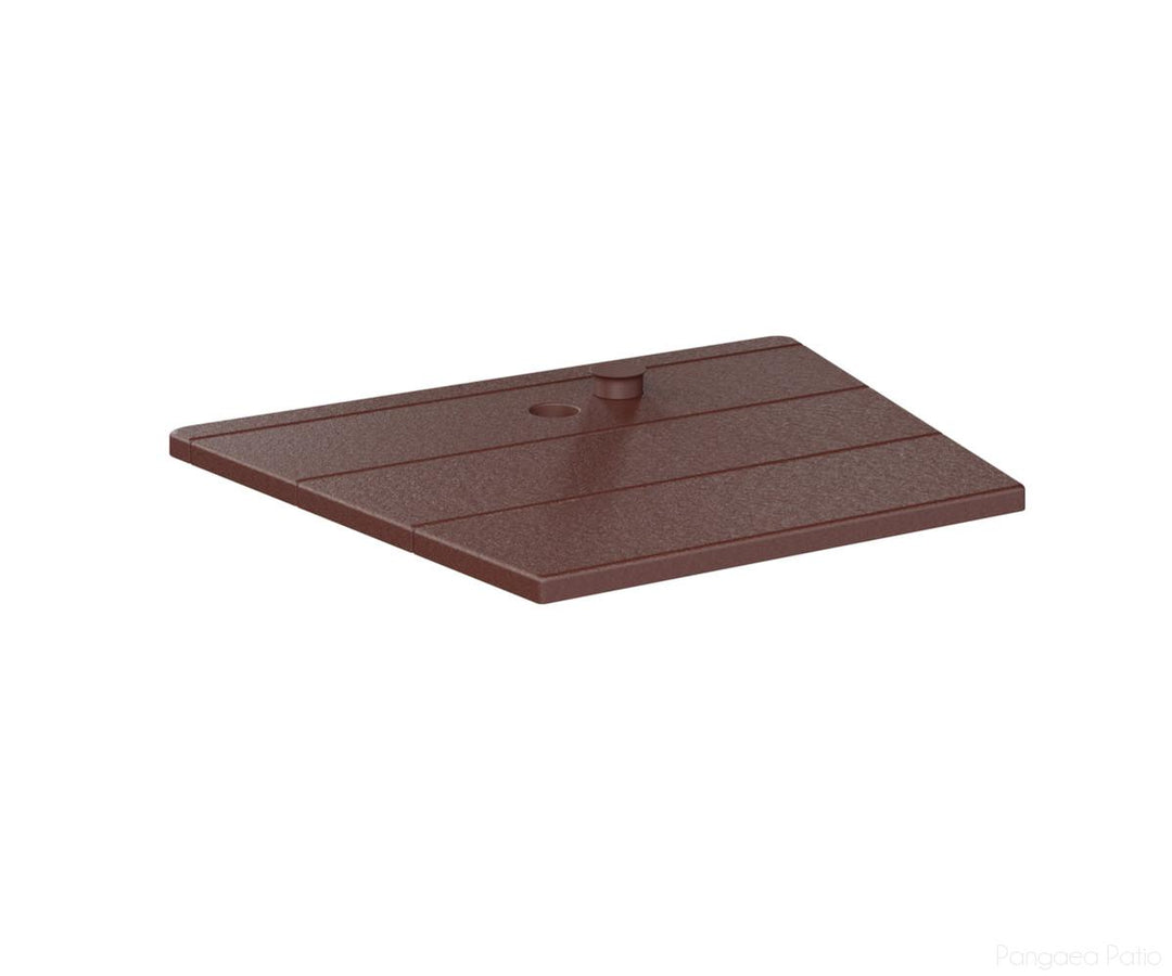 BGATAT1823BR-Berlin Gardens-Adirondack Chair Tete-A-Tete-Burgundy BG-Pangaea Patio