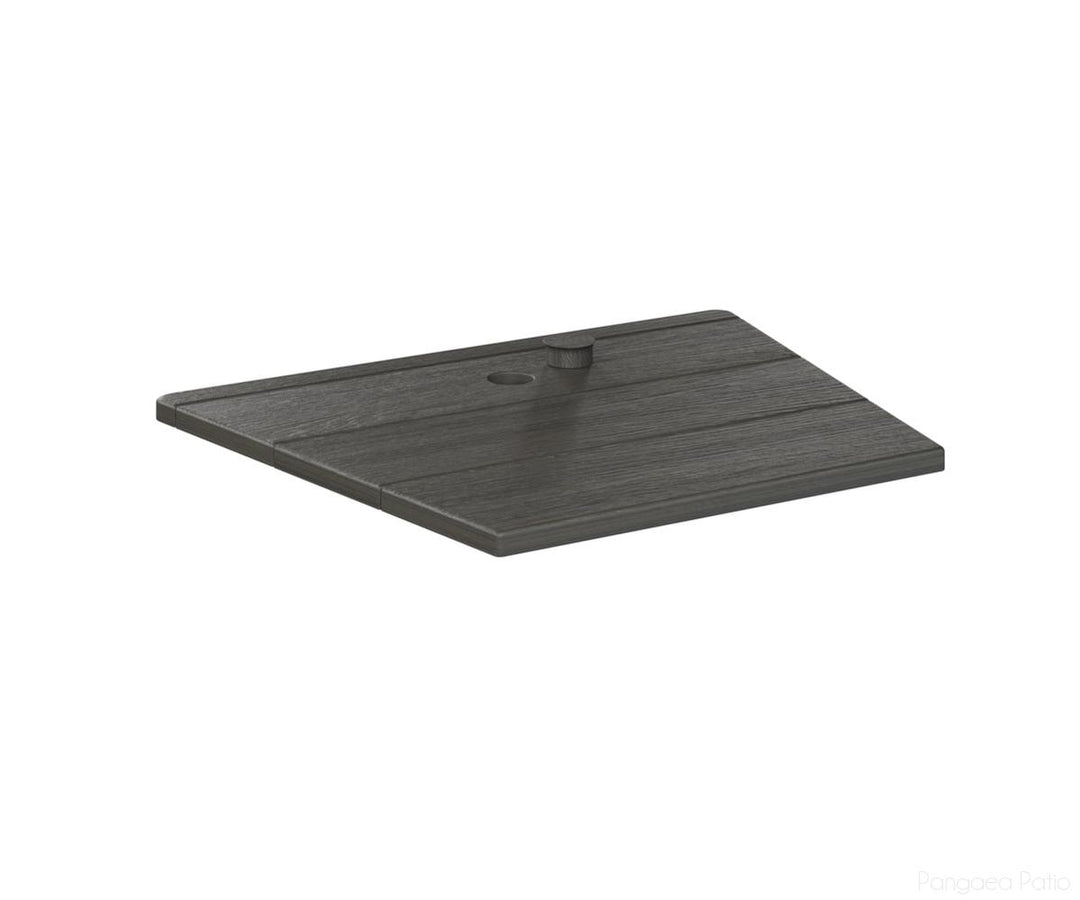 BGATAT1823CG-Berlin Gardens-Adirondack Chair Tete-A-Tete-Coastal Gray BG-Pangaea Patio