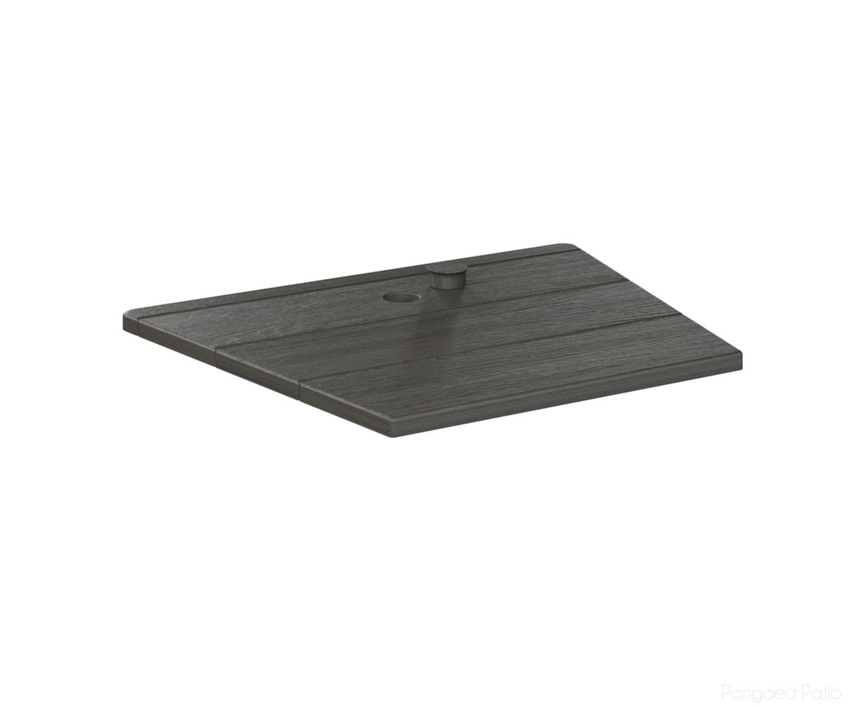 BGATAT1823CG-Berlin Gardens-Adirondack Chair Tete-A-Tete-Coastal Gray BG-Pangaea Patio