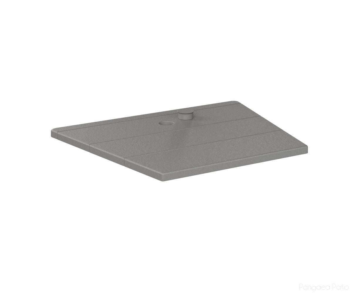 BGATAT1823LG-Berlin Gardens-Adirondack Chair Tete-A-Tete-Light Gray BG-Pangaea Patio