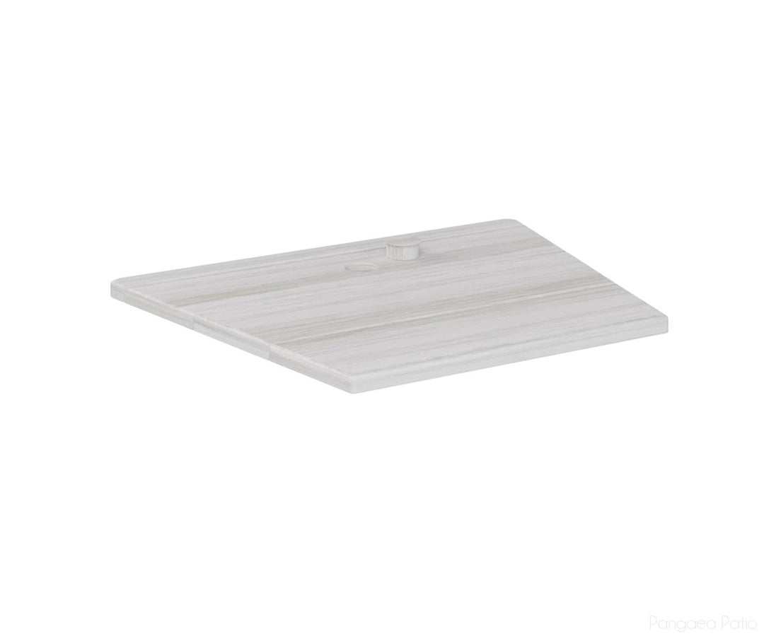 BGATAT1823SS-Berlin Gardens-Adirondack Chair Tete-A-Tete-Seashell BG-Pangaea Patio