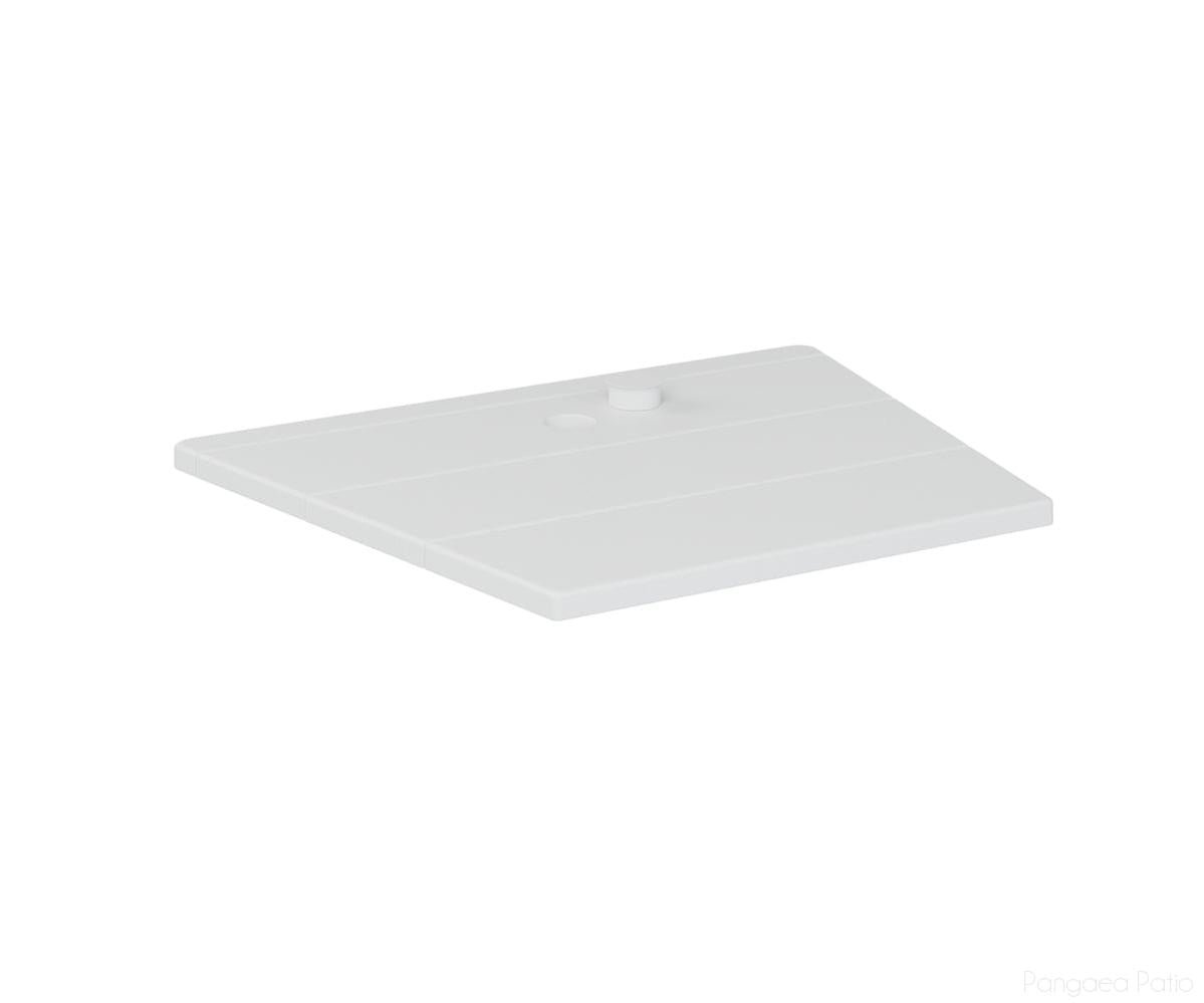 BGATAT1823W-Berlin Gardens-Adirondack Chair Tete-A-Tete-White BG-Pangaea Patio