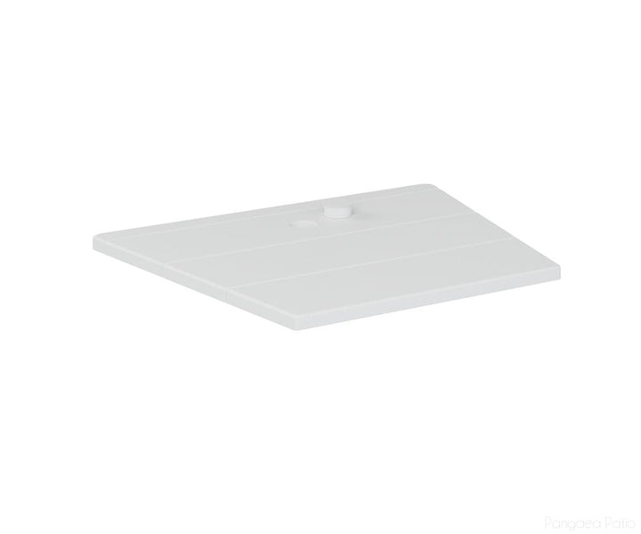 BGATAT1823W-Berlin Gardens-Adirondack Chair Tete-A-Tete-White BG-Pangaea Patio