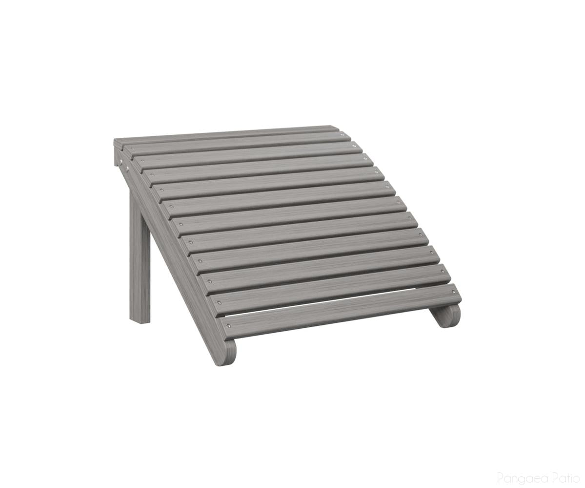 BGPAFS2400DG-Berlin Gardens-Adirondack Footstool-Driftwood Gray BG-Pangaea Patio