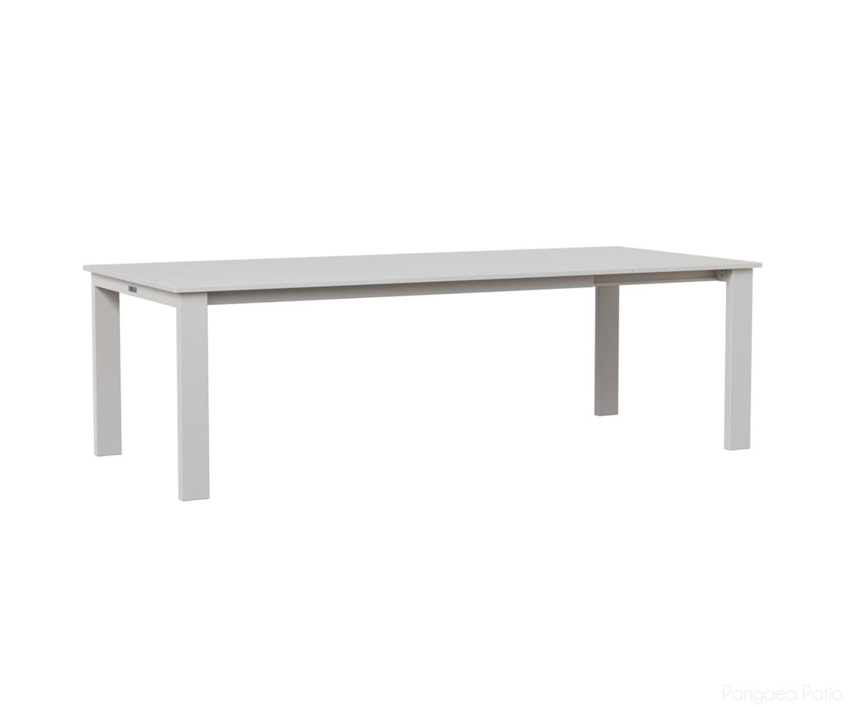 BGBET4295DMGW-Berlin Gardens-Berkley Expandable 42" x 72" Table-MGP Matte White-Pangaea Patio
