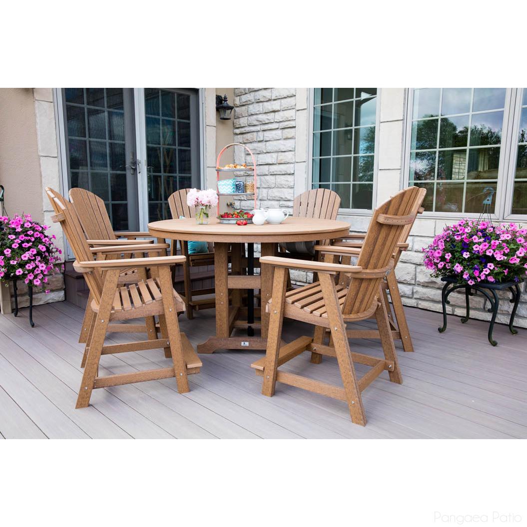 '-Berlin Gardens-Berlin Gardens Comfo-Back & Round Garden Classic Dining Table Set-Pangaea Patio
