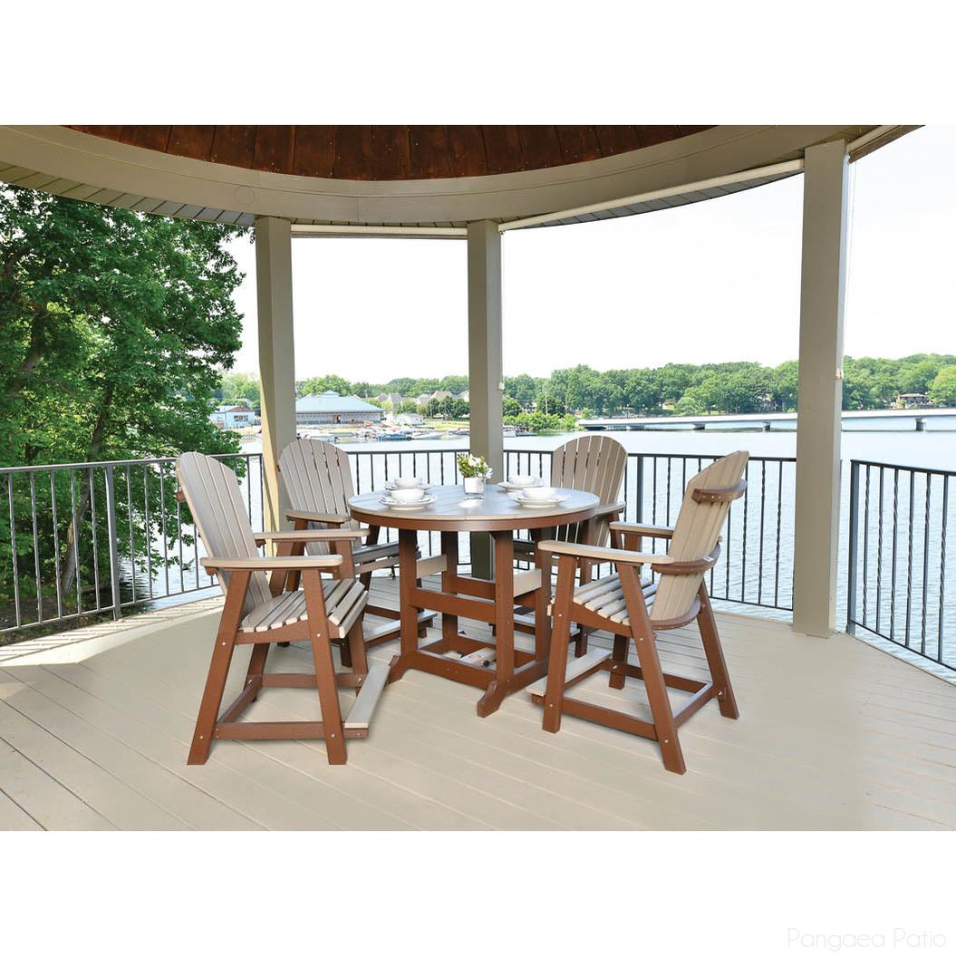 '-Berlin Gardens-Berlin Gardens Comfo-Back & Round Garden Classic Dining Table Set-Pangaea Patio