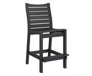 BGBBC2045B-Berlin Gardens-Bristol Bar Chair-Black BG-Pangaea Patio