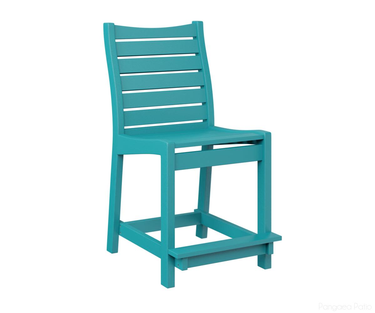 BGBCC2041AB-Berlin Gardens-Bristol Counter Chair-Aruba Blue BG-Pangaea Patio