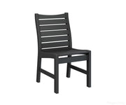 BGBDC2037B-Berlin Gardens-Bristol Dining Chair-Black BG-Pangaea Patio