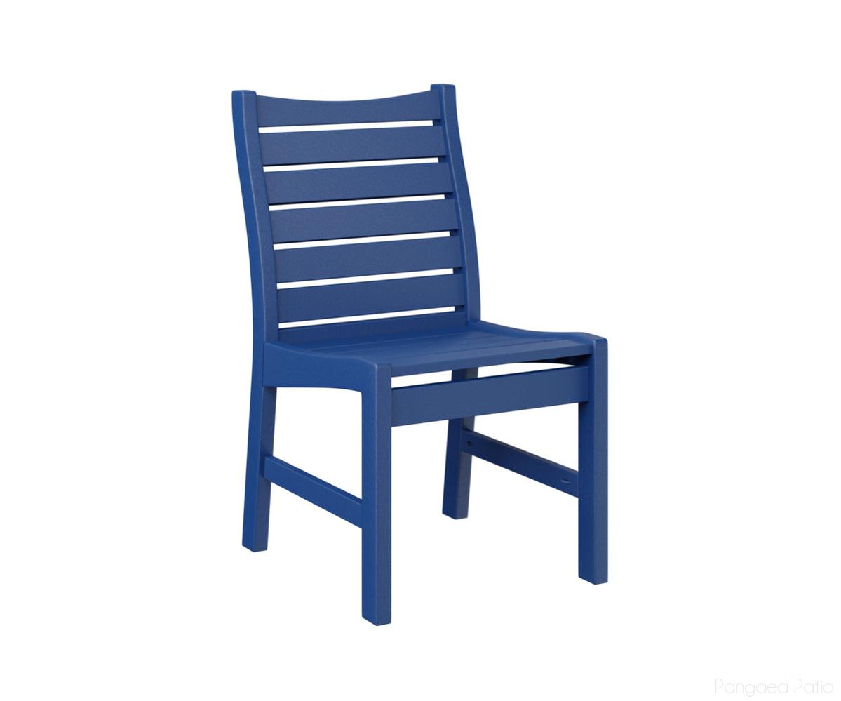 BGBDC2037PB-Berlin Gardens-Bristol Dining Chair-Pacific Blue BG-Pangaea Patio