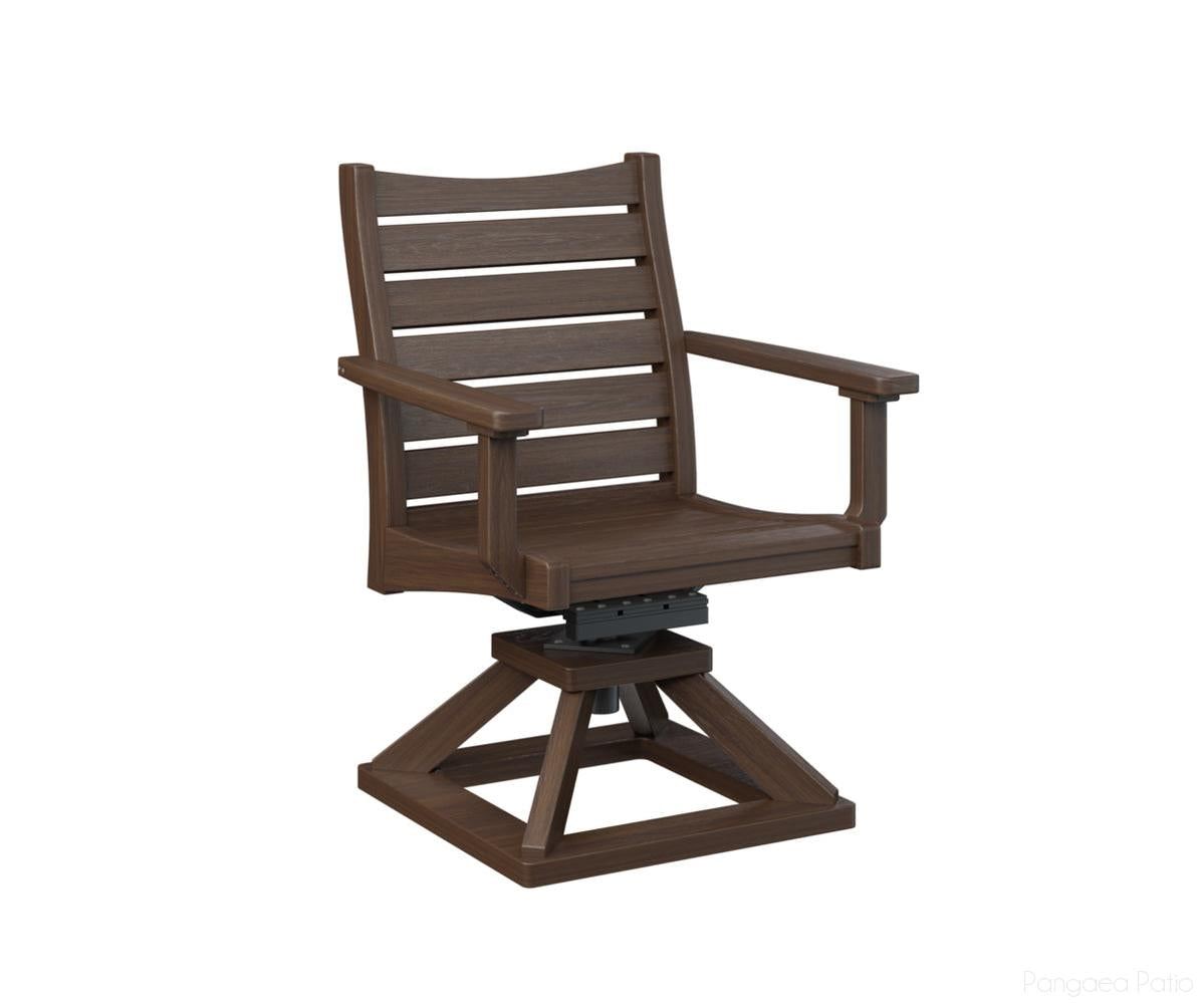 BGBSRDC2036BW-Berlin Gardens-Bristol Swivel Rocker Dining Chair-Brazilian Walnut BG-Pangaea Patio