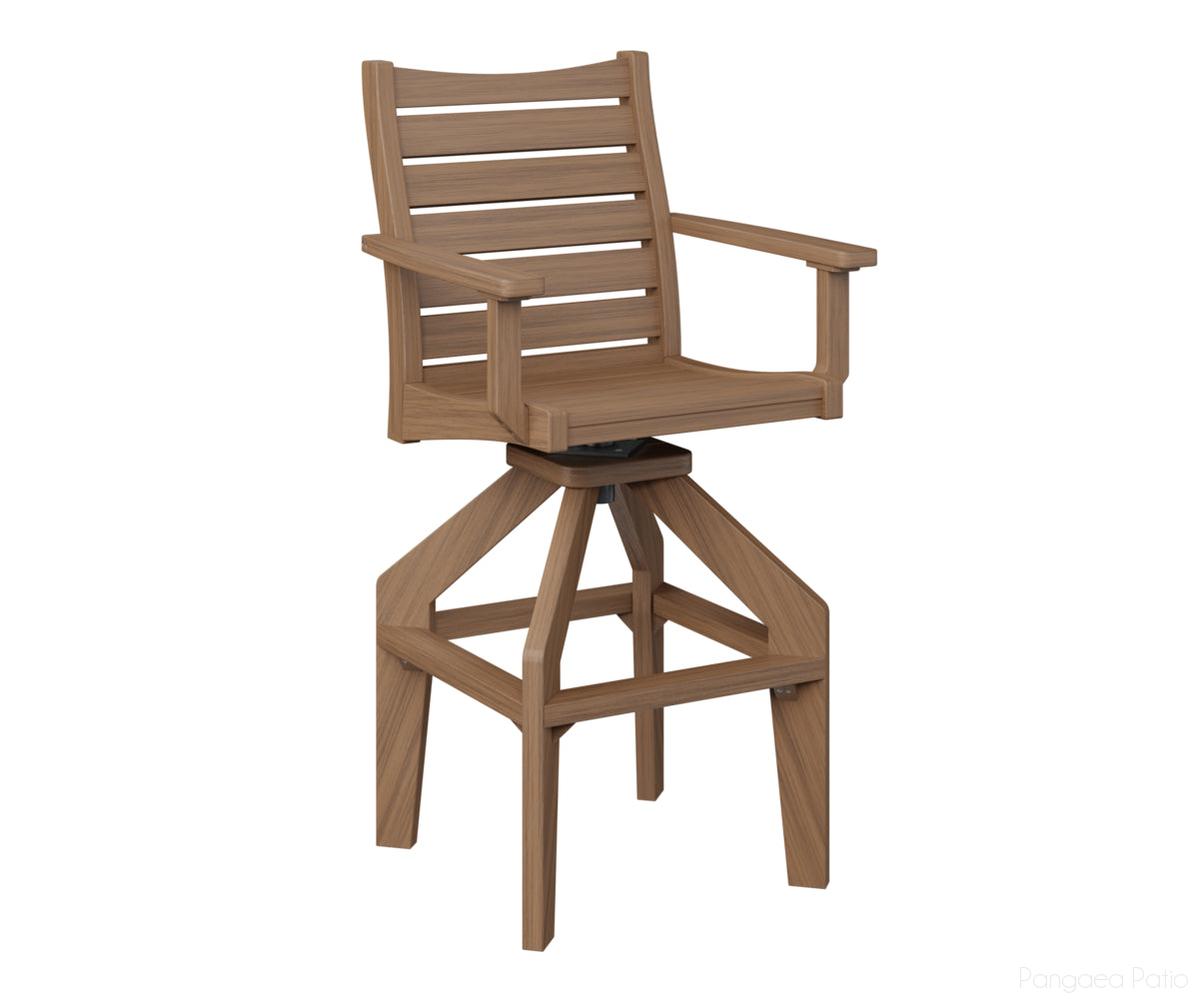 BGBSXTC2049AM-Berlin Gardens-Bristol Swivel XT Chair-Antique Mahogany BG-Pangaea Patio
