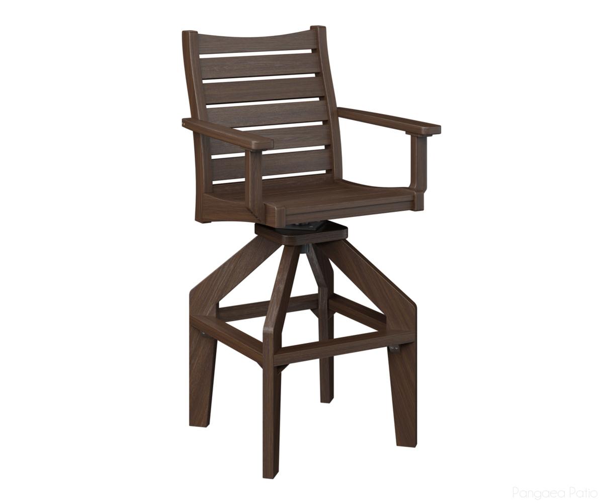 BGBSXTC2049BW-Berlin Gardens-Bristol Swivel XT Chair-Brazilian Walnut BG-Pangaea Patio