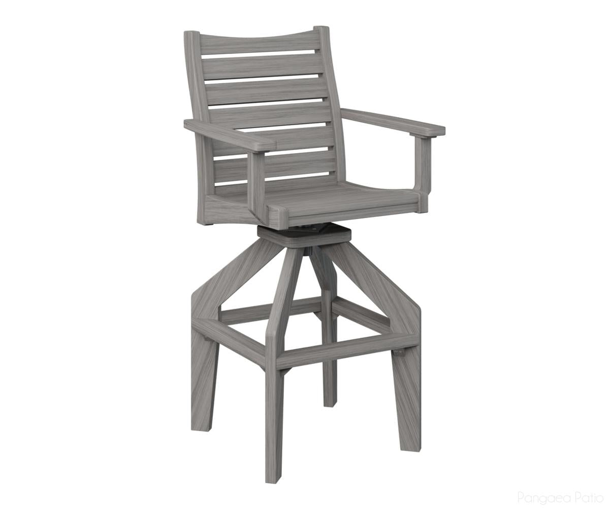 BGBSXTC2049DG-Berlin Gardens-Bristol Swivel XT Chair-Driftwood Gray BG-Pangaea Patio