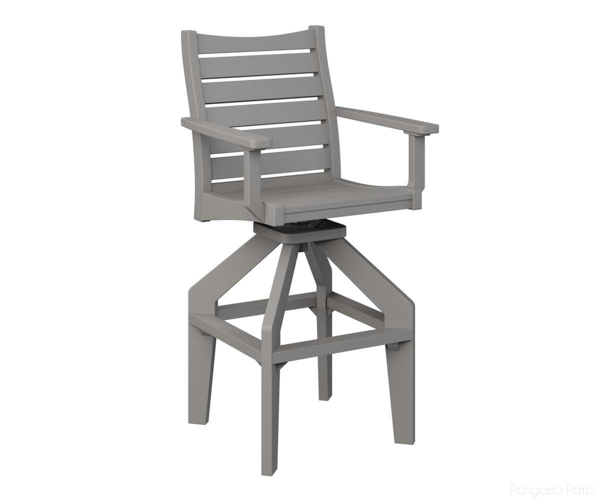 BGBSXTC2049LG-Berlin Gardens-Bristol Swivel XT Chair-Light Gray BG-Pangaea Patio