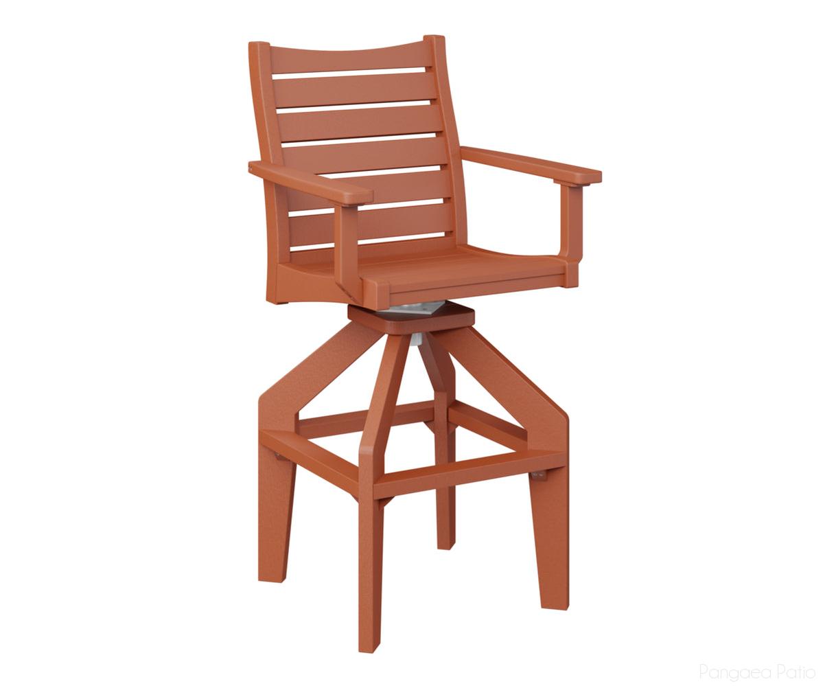 BGBSXTC2049MO-Berlin Gardens-Bristol Swivel XT Chair-Mango Orange BG-Pangaea Patio