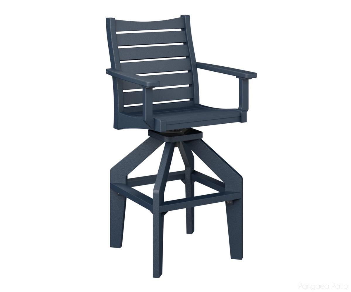 BGBSXTC2049NB-Berlin Gardens-Bristol Swivel XT Chair-Navy Blue BG-Pangaea Patio