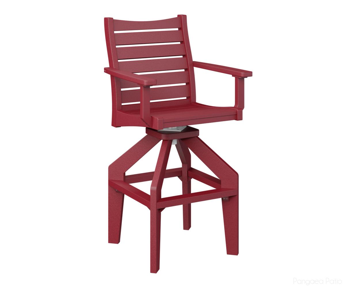 BGBSXTC2049SR-Berlin Gardens-Bristol Swivel XT Chair-Scarlet Red BG-Pangaea Patio