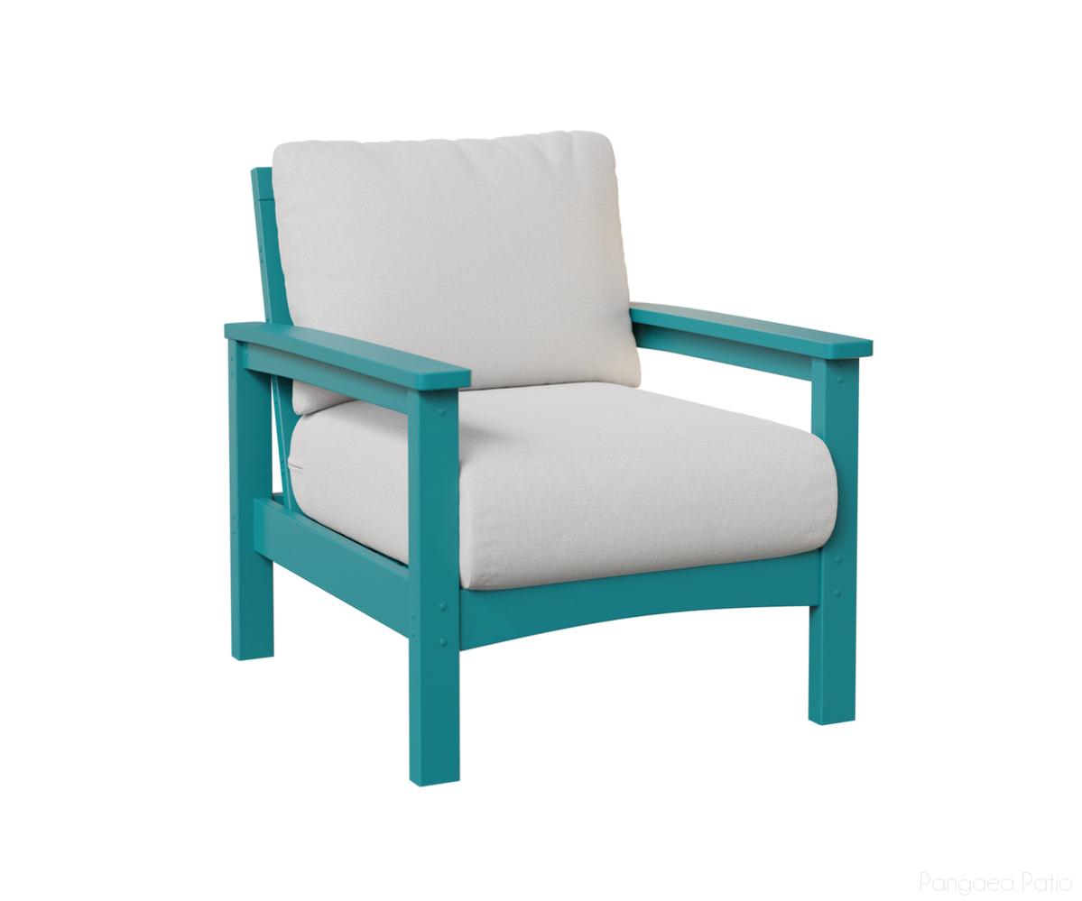 BGCCC2832AB-Berlin Gardens-Camden Club Chair-Aruba Blue BG-Pangaea Patio