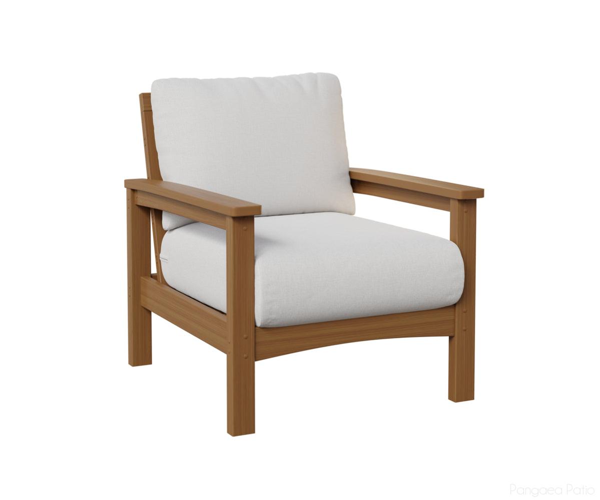 BGCCC2832NT-Berlin Gardens-Camden Club Chair-Natural Teak BG-Pangaea Patio