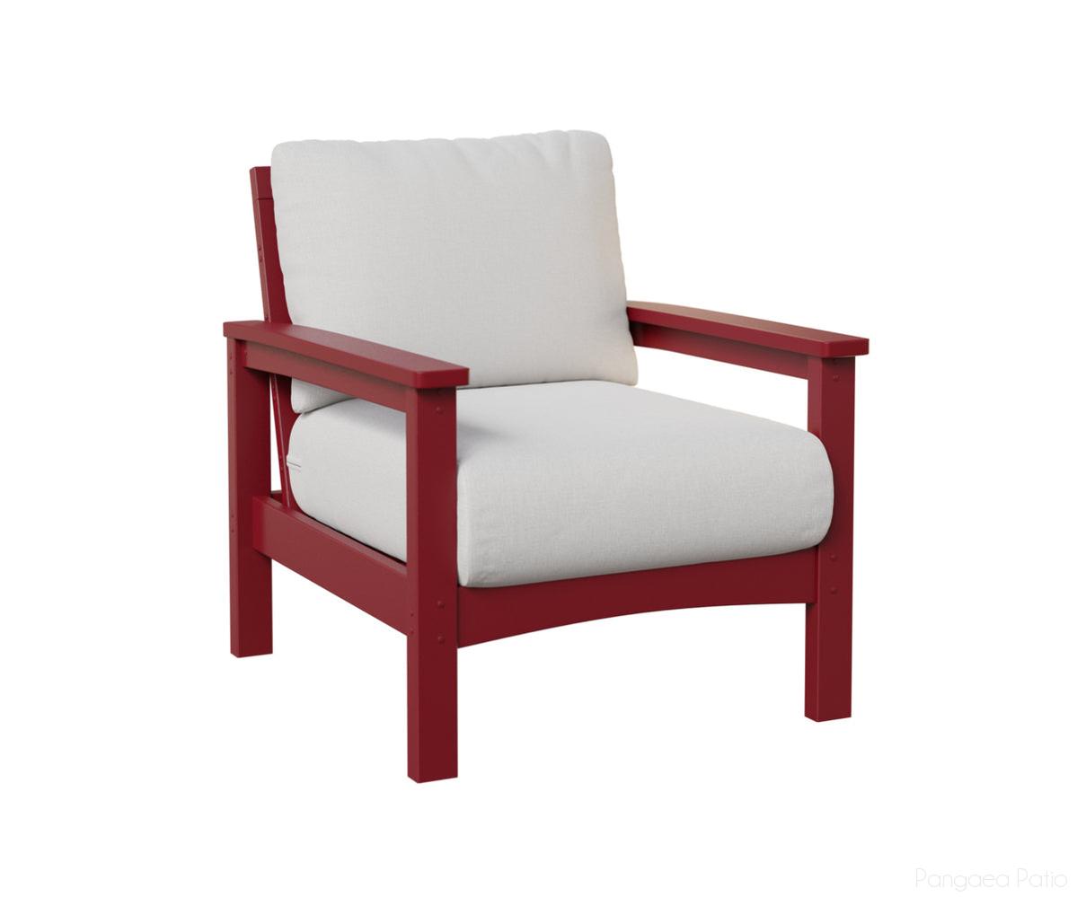 BGCCC2832SR-Berlin Gardens-Camden Club Chair-Scarlet Red BG-Pangaea Patio