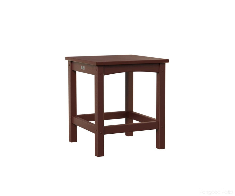 BGCET1720BR-Berlin Gardens-Camden End Table-Burgundy BG-Pangaea Patio