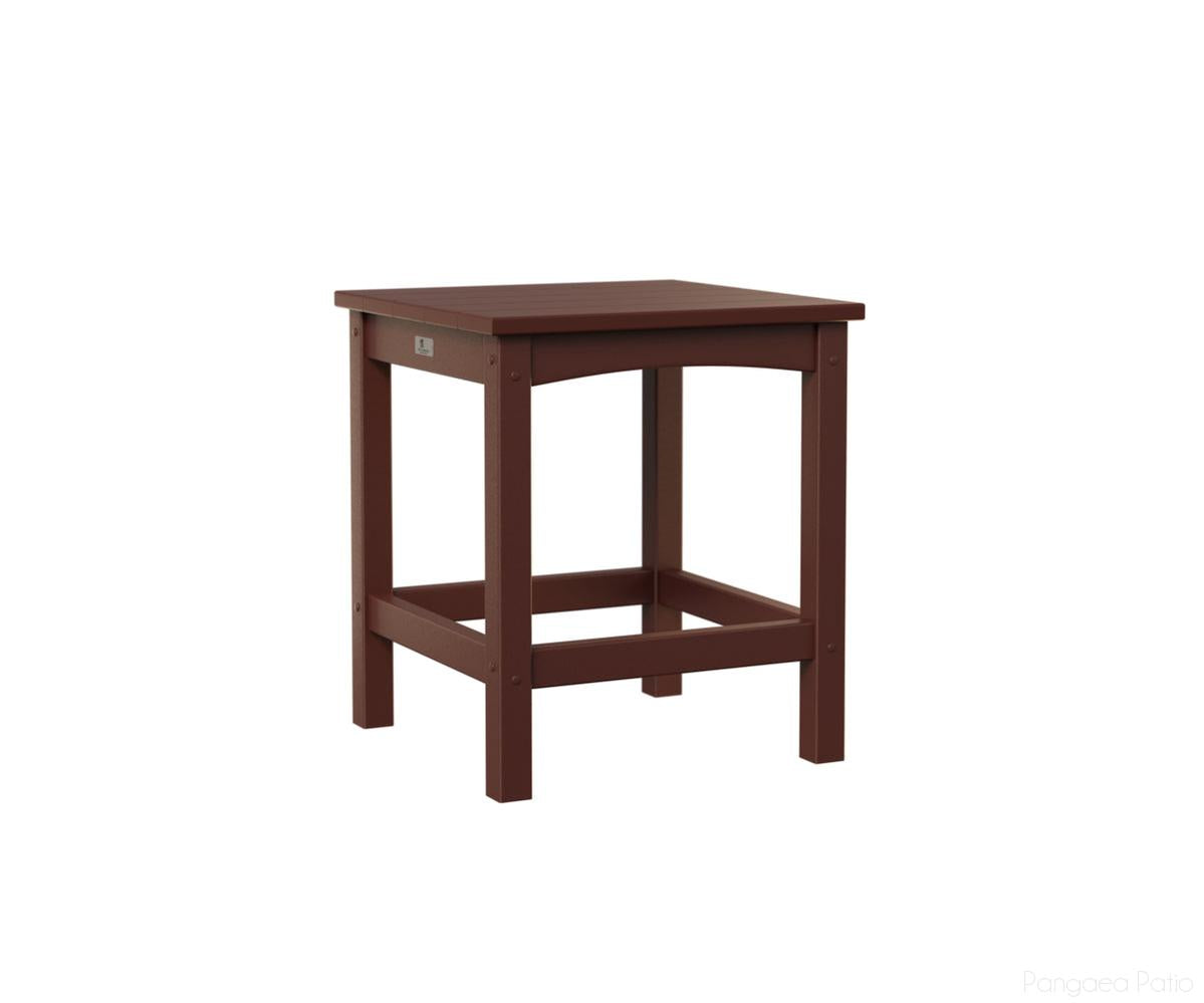 BGCET1720BR-Berlin Gardens-Camden End Table-Burgundy BG-Pangaea Patio