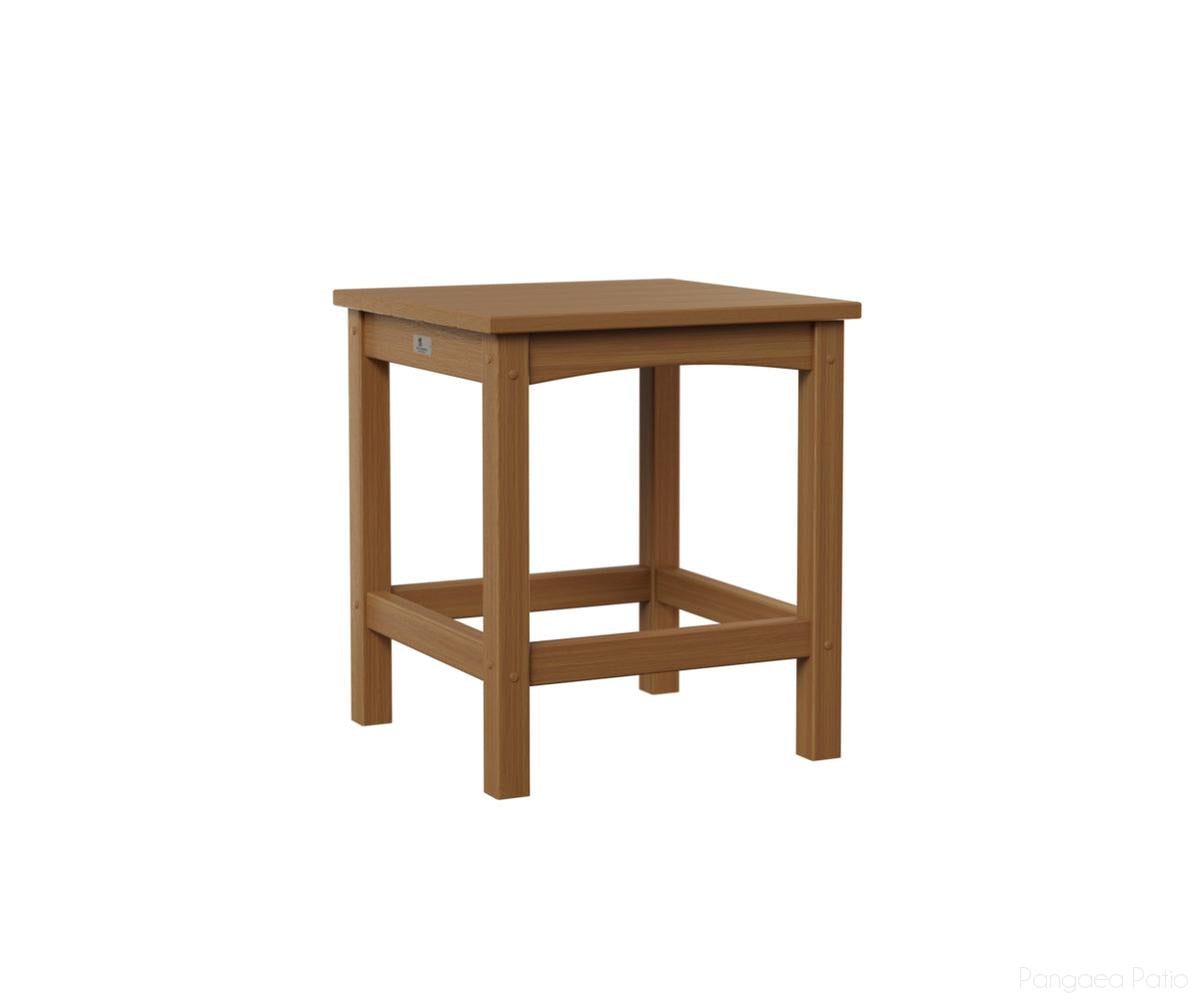 BGCET1720NT-Berlin Gardens-Camden End Table-Natural Teak BG-Pangaea Patio