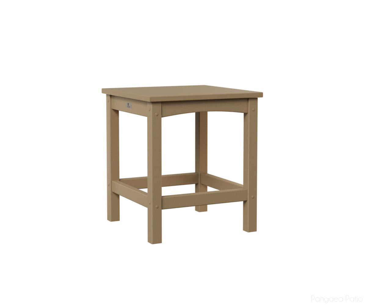 BGCET1720WW-Berlin Gardens-Camden End Table-Weatherwood BG-Pangaea Patio