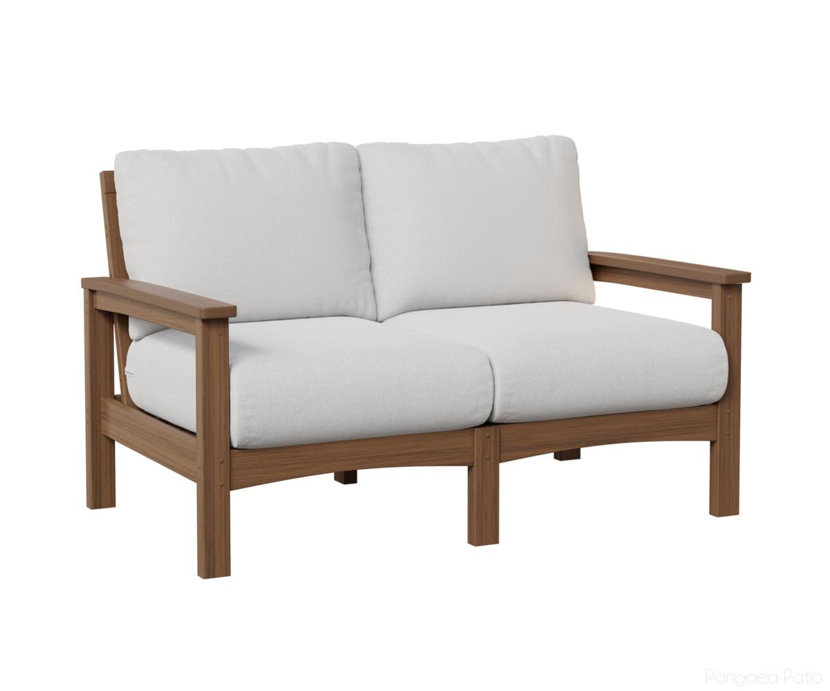 BGCL5332AM-Berlin Gardens-Camden Loveseat-Antique Mahogany BG-Pangaea Patio