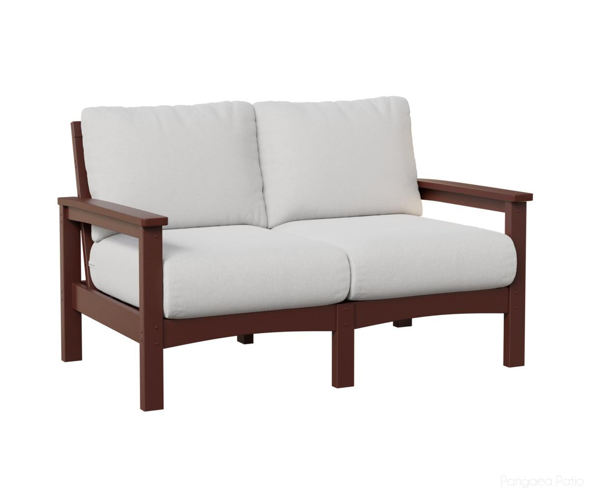 BGCL5332BR-Berlin Gardens-Camden Loveseat-Burgundy BG-Pangaea Patio