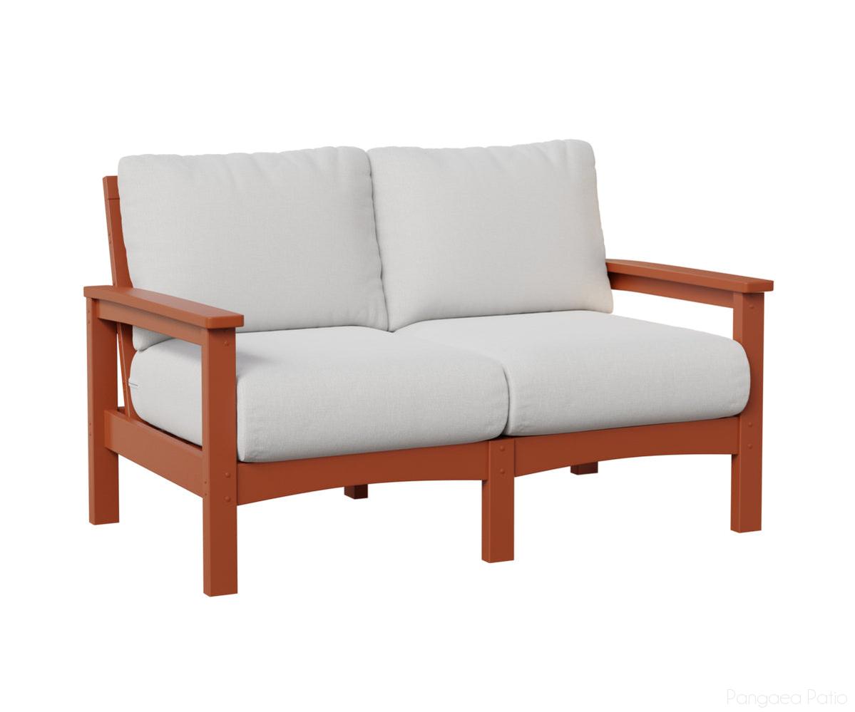 BGCL5332MO-Berlin Gardens-Camden Loveseat-Mango Orange BG-Pangaea Patio