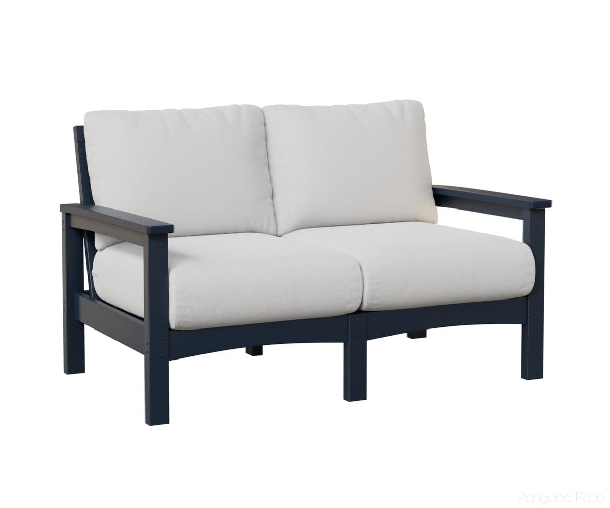 BGCL5332NB-Berlin Gardens-Camden Loveseat-Navy Blue BG-Pangaea Patio