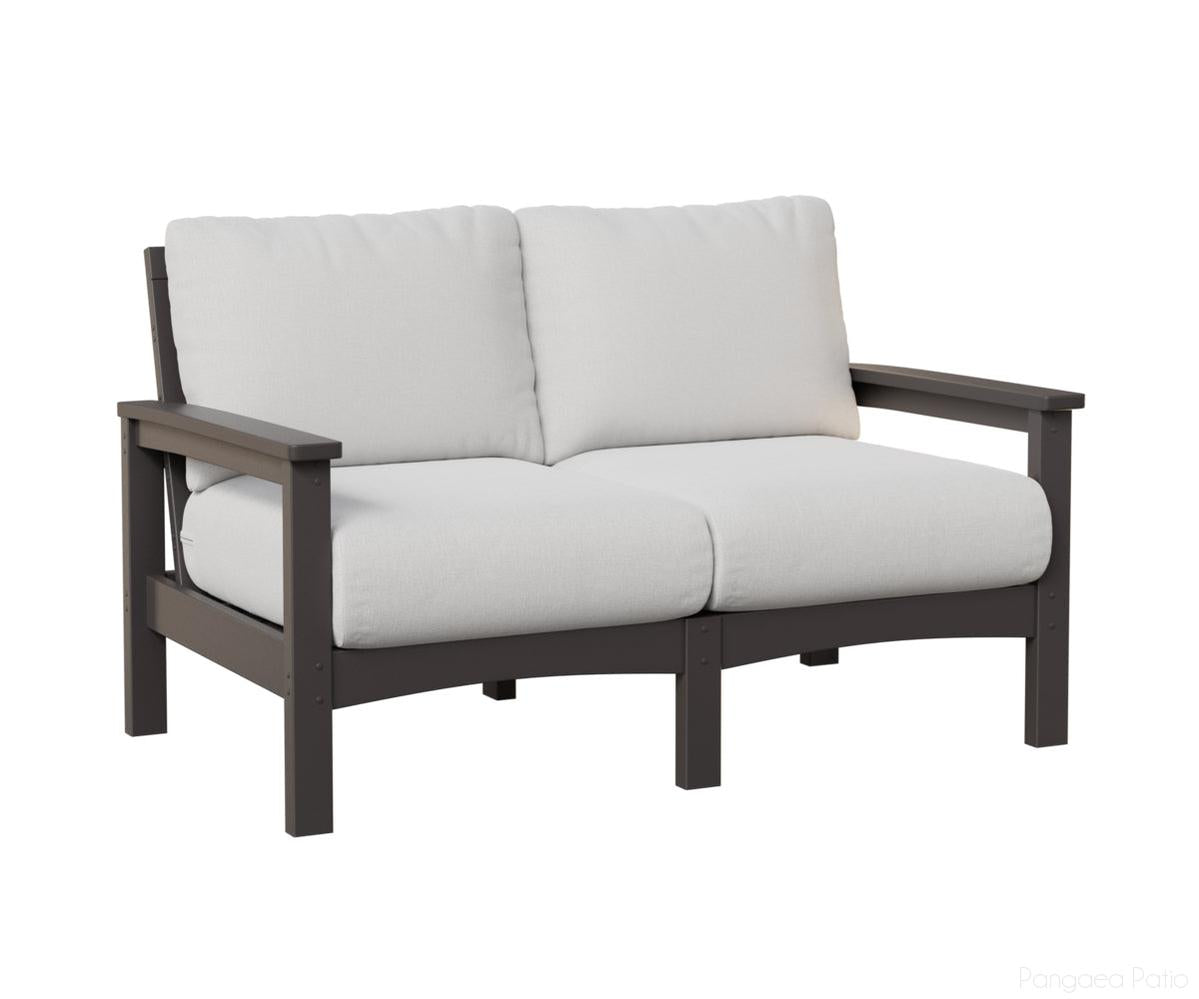 BGCL5332SG-Berlin Gardens-Camden Loveseat-Smoke Gray BG-Pangaea Patio