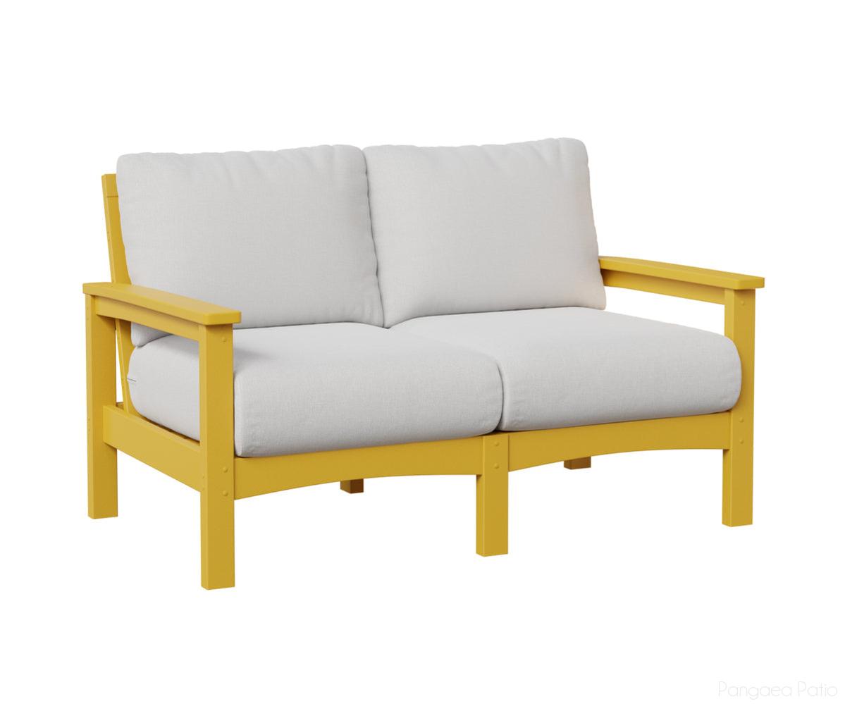 BGCL5332SY-Berlin Gardens-Camden Loveseat-Sunburst Yellow BG-Pangaea Patio