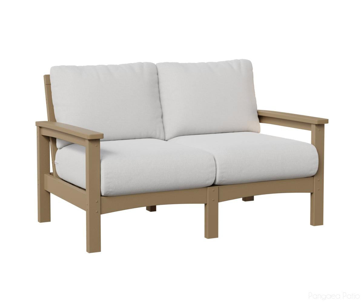 BGCL5332WW-Berlin Gardens-Camden Loveseat-Weatherwood BG-Pangaea Patio