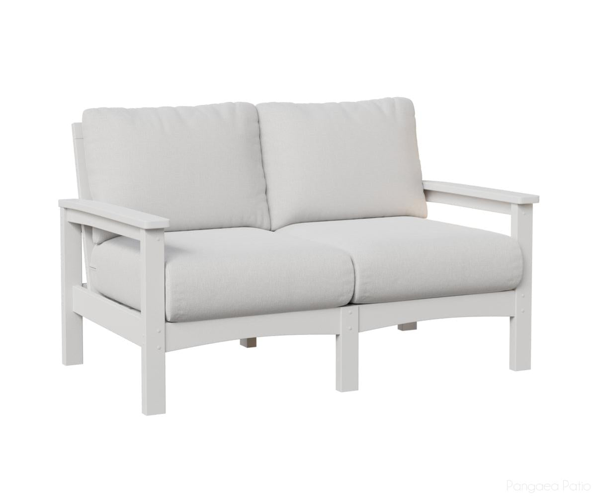BGCL5332W-Berlin Gardens-Camden Loveseat-White BG-Pangaea Patio