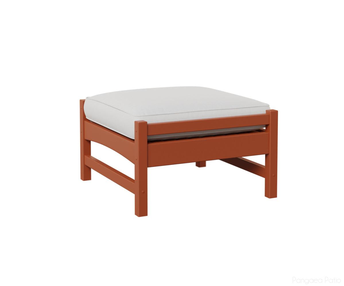 BGCO2513MO-Berlin Gardens-Camden Ottoman-Mango Orange BG-Pangaea Patio
