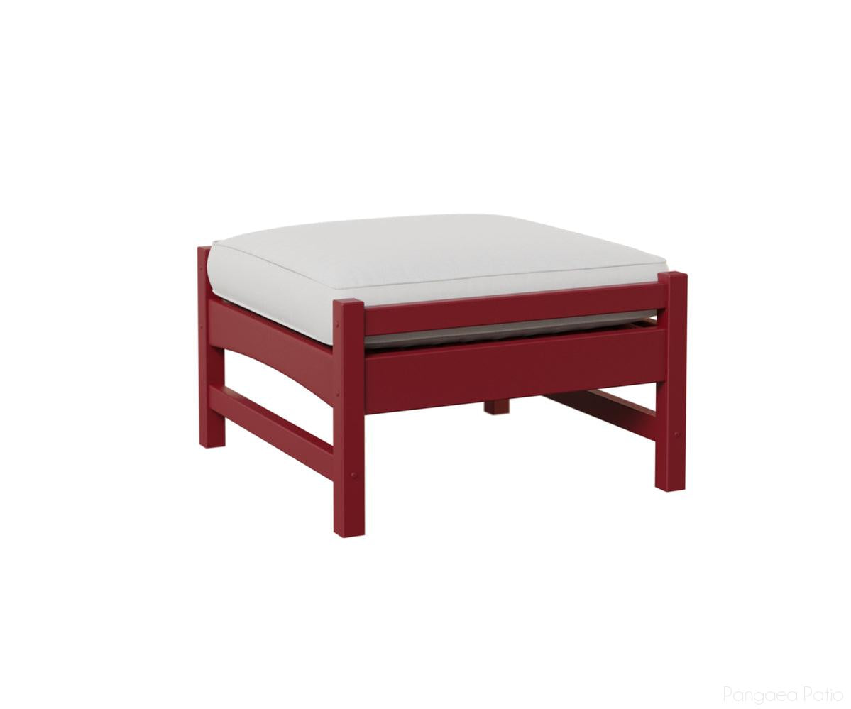 BGCO2513SR-Berlin Gardens-Camden Ottoman-Scarlet Red BG-Pangaea Patio