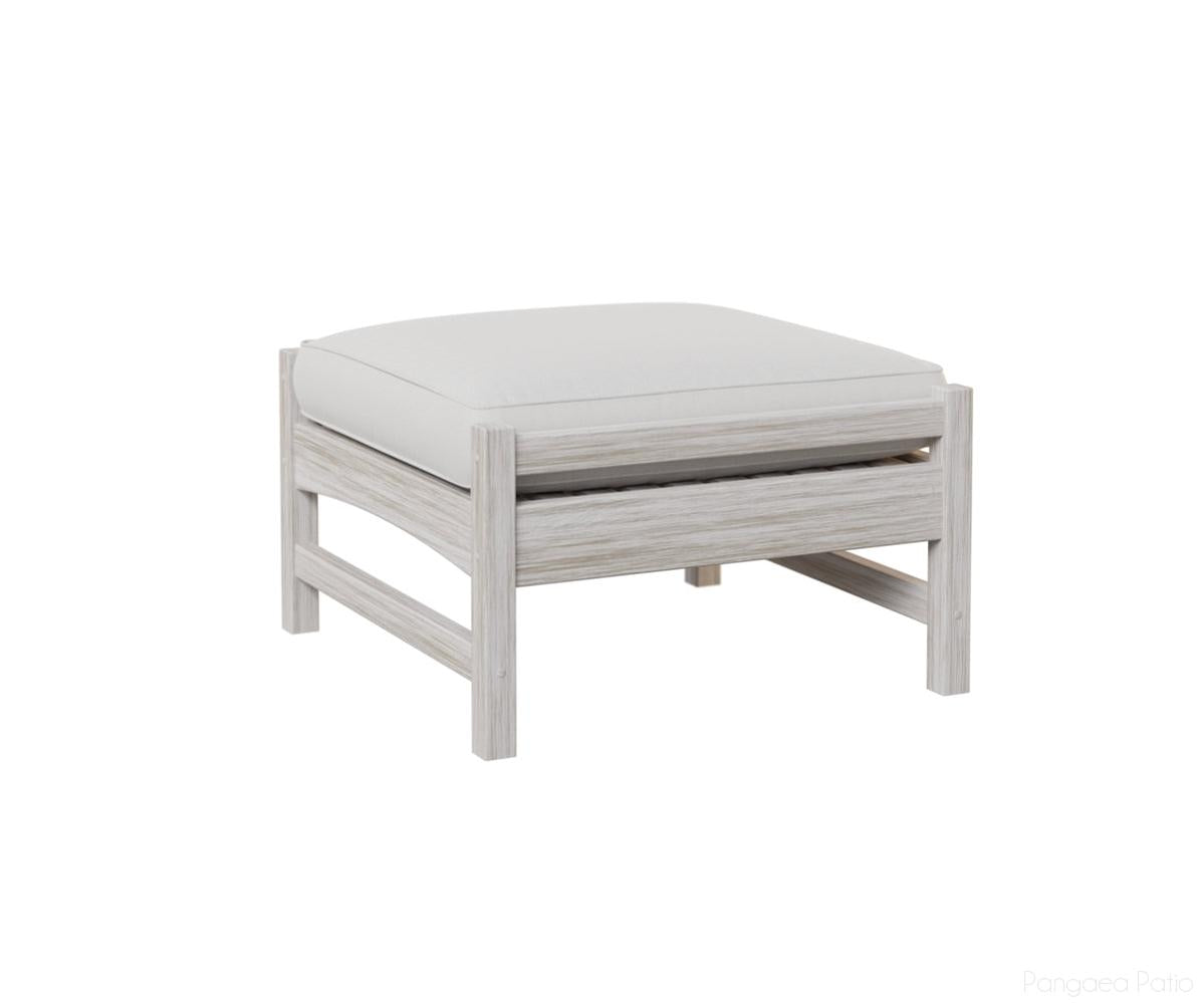 BGCO2513SS-Berlin Gardens-Camden Ottoman-Seashell BG-Pangaea Patio