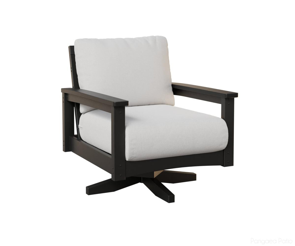 BGCSR2832B-Berlin Gardens-Camden Swivel Rocker-Black BG-Pangaea Patio