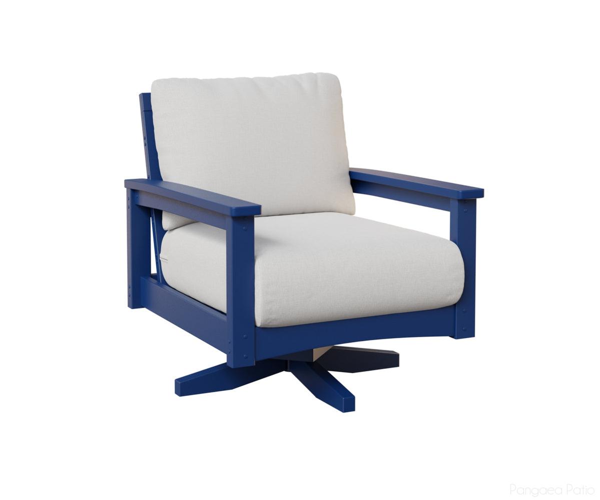 BGCSR2832PB-Berlin Gardens-Camden Swivel Rocker-Pacific Blue BG-Pangaea Patio