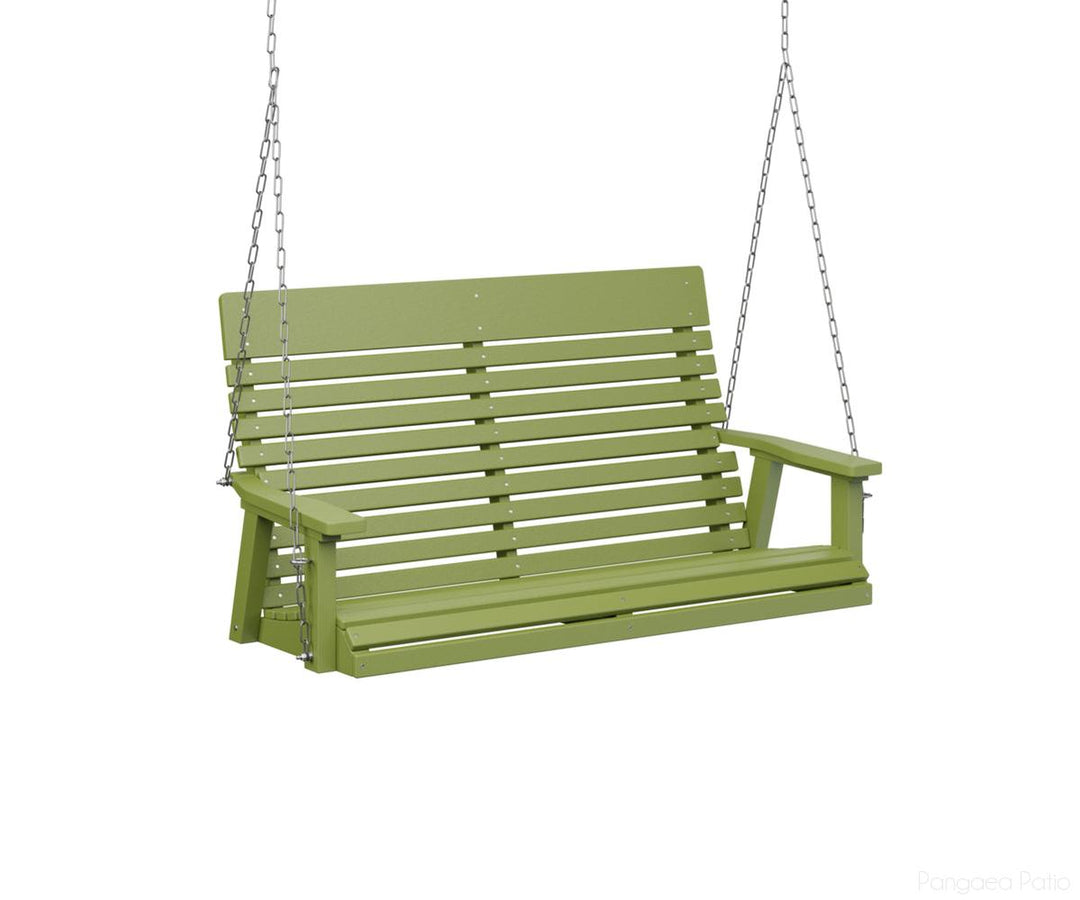 BGPLTS4800KGZC-Berlin Gardens-Casual-Back Double Swing-Zinc-Kiwi Green BG-Pangaea Patio